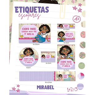 Arquivo de Corte Etiqueta Escolar Mirabel