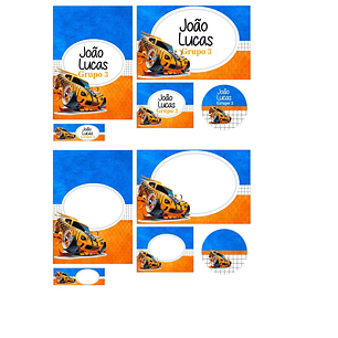 Arquivo de Corte Etiqueta Escolar Hotweells