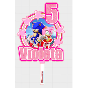 Arquivo de Corte Topo Sonic & Amy