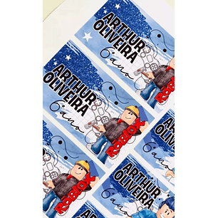 Arquivo de Corte Etiqueta Escolar