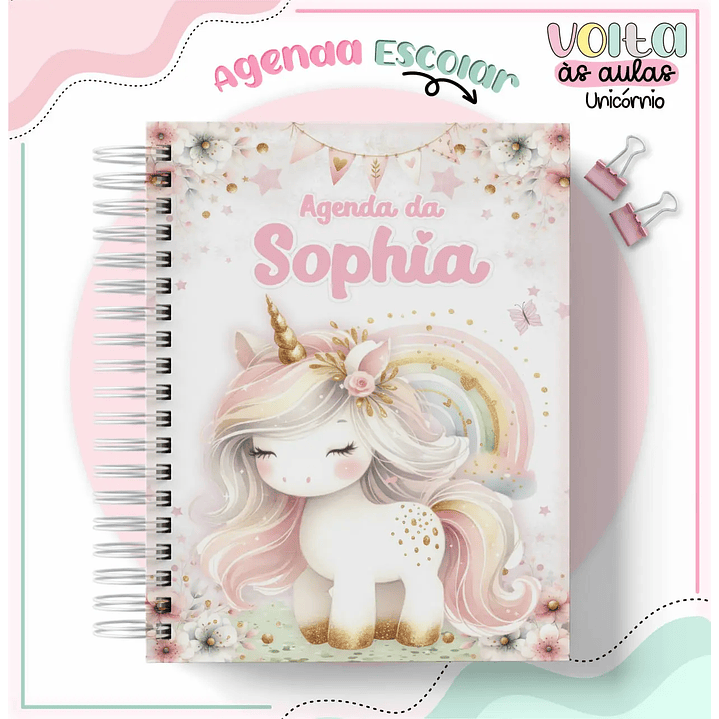 Arquivo de Corte Kit Escolar Unicórnio  1