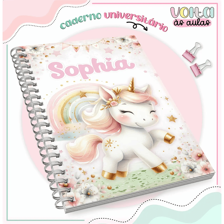 Arquivo de Corte Kit Escolar Unicórnio  8