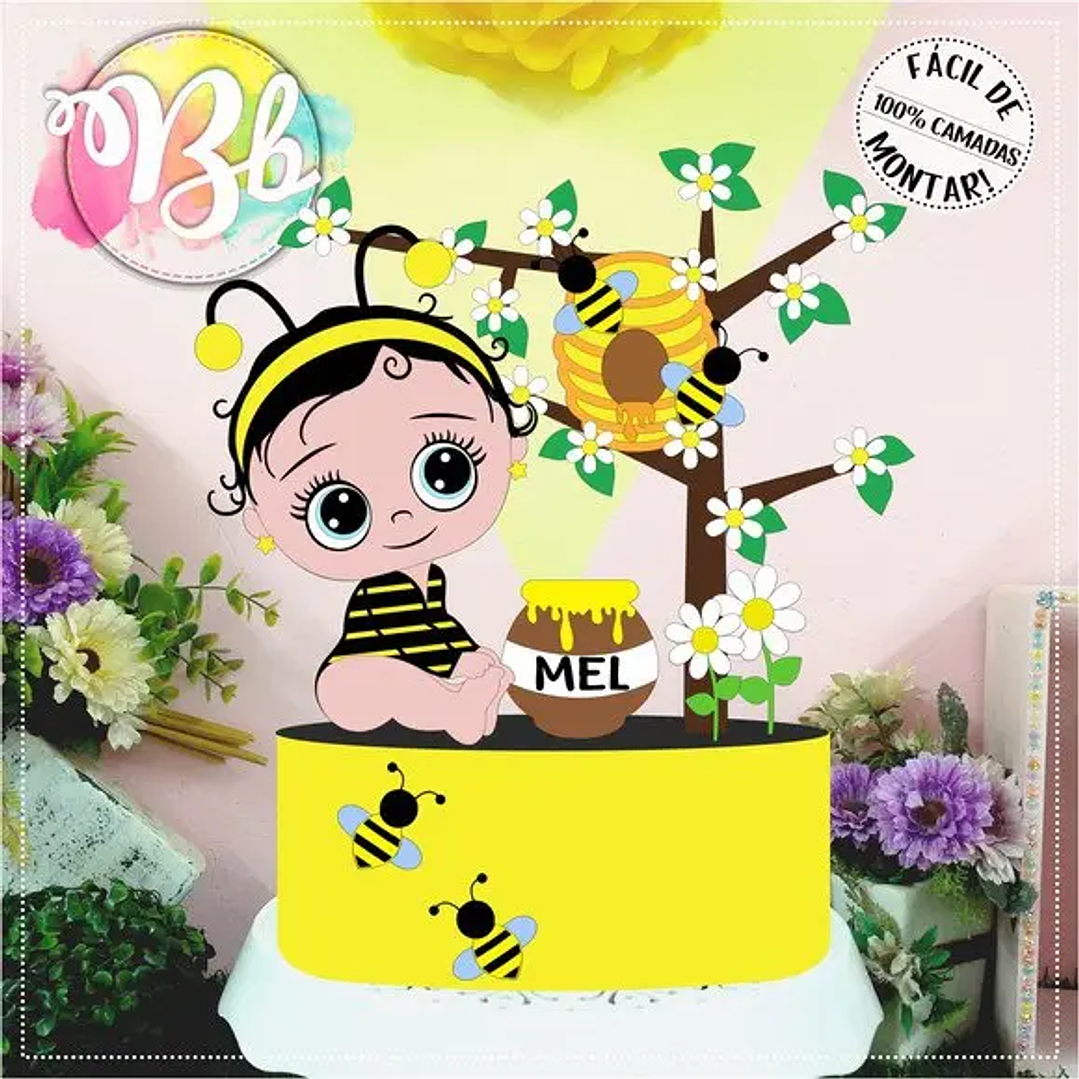 Arquivo de Corte Topo Abelhinha 1