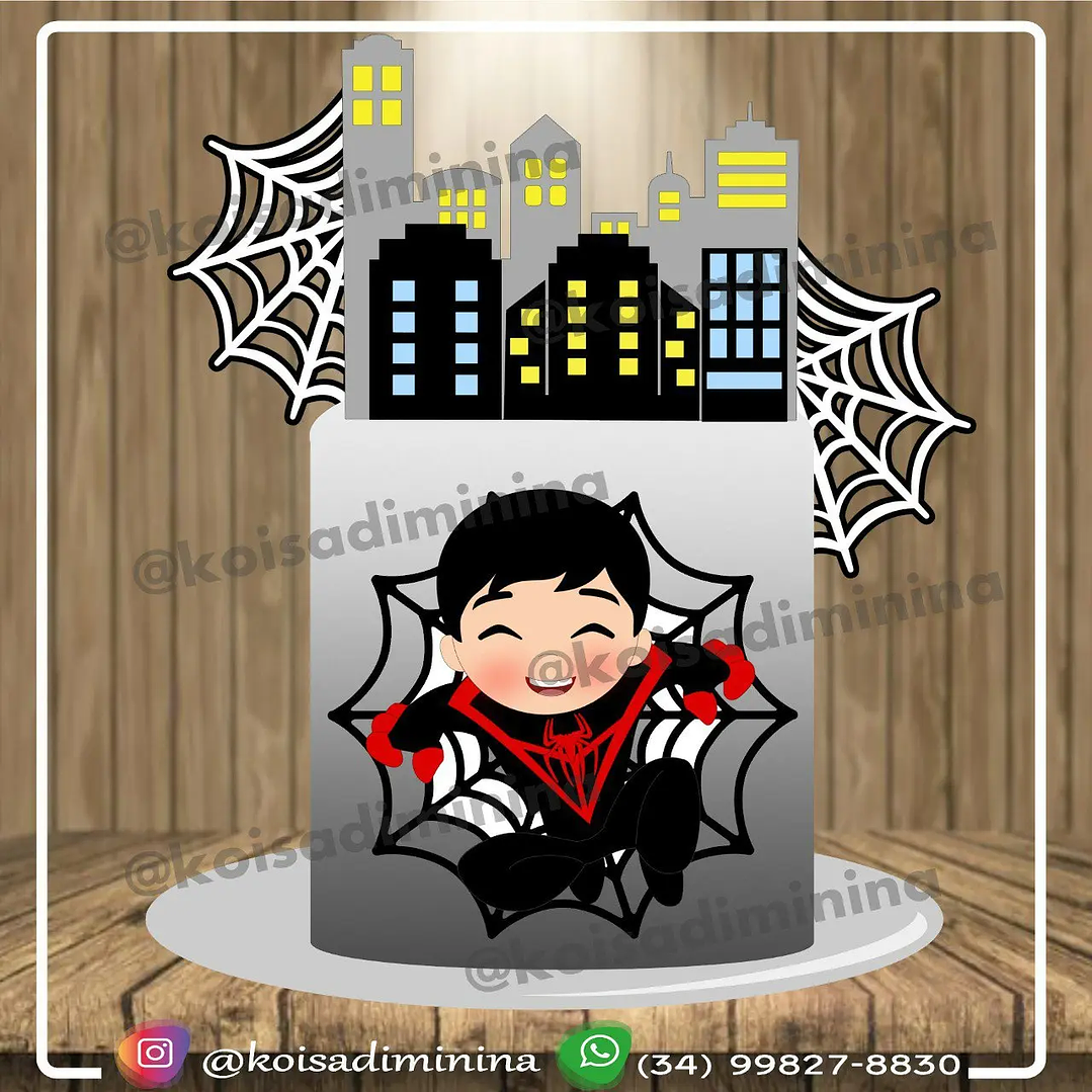 Arquivo de Corte Topo Homen Aranha Miles Morales 1