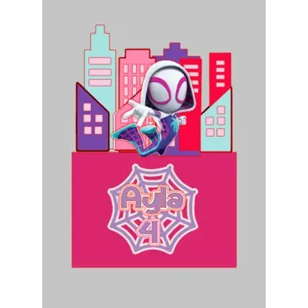 Arquivo de Corte Topo Mulher Aranha Gwen 1