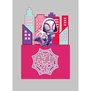 Arquivo de Corte Topo Mulher Aranha Gwen