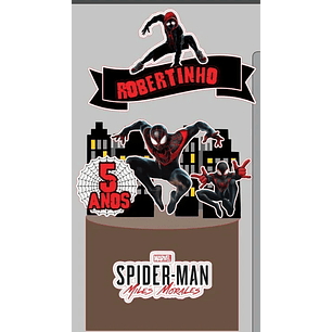 Arquivo de Corte Topo Homen Aranha Miles Morales
