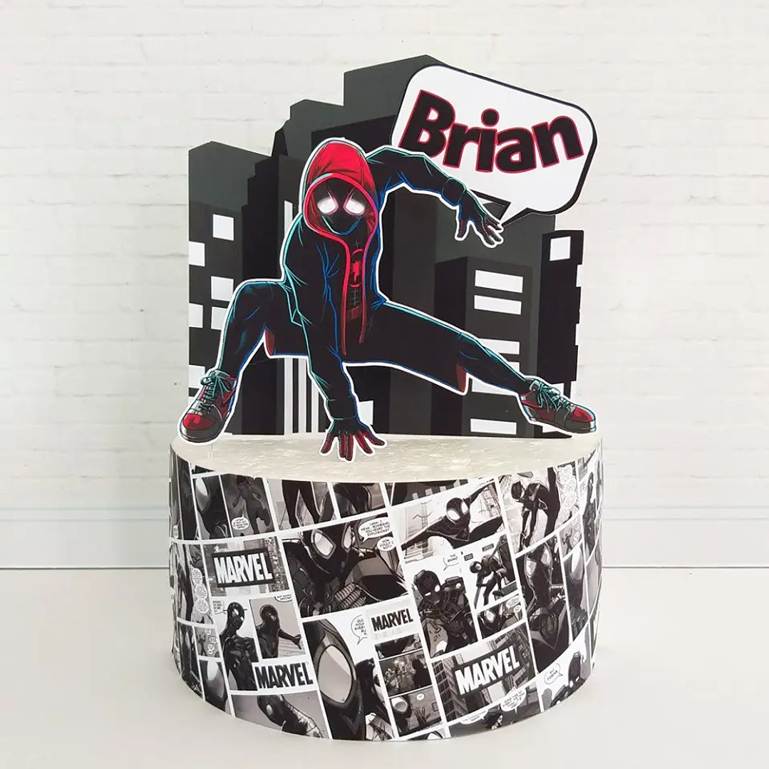 Arquivo de Corte Topo Homen Aranha Miles Morales 1