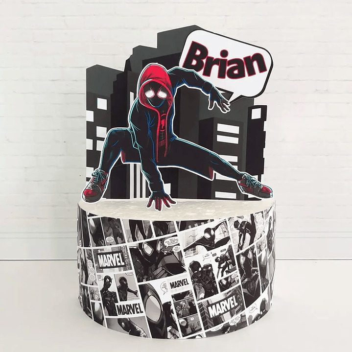 Arquivo de Corte Topo Homen Aranha Miles Morales 1