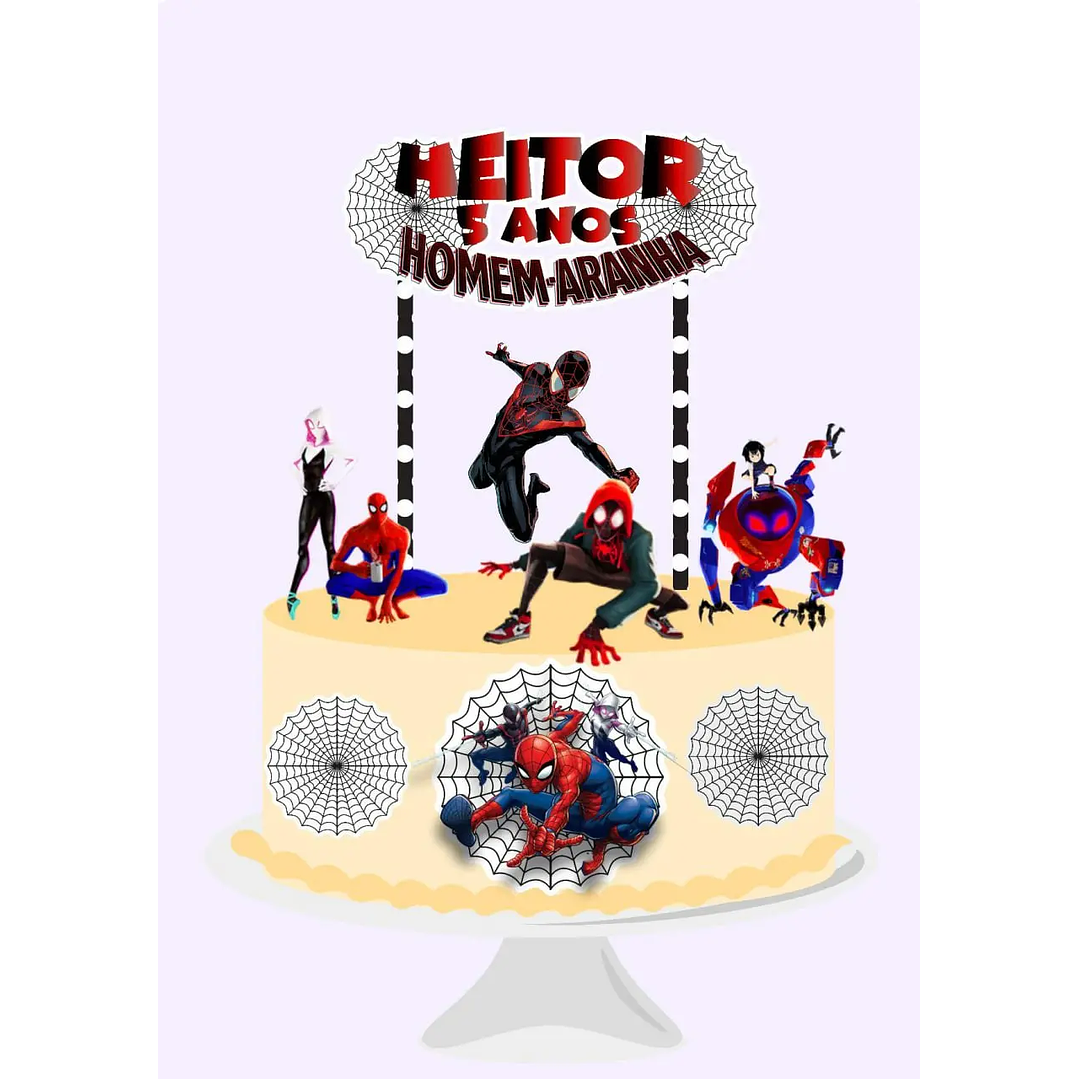 Arquivo de Corte Topo Homen Aranha Miles Morales no Aranhaverso 1