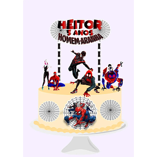 Arquivo de Corte Topo Homen Aranha Miles Morales no Aranhaverso