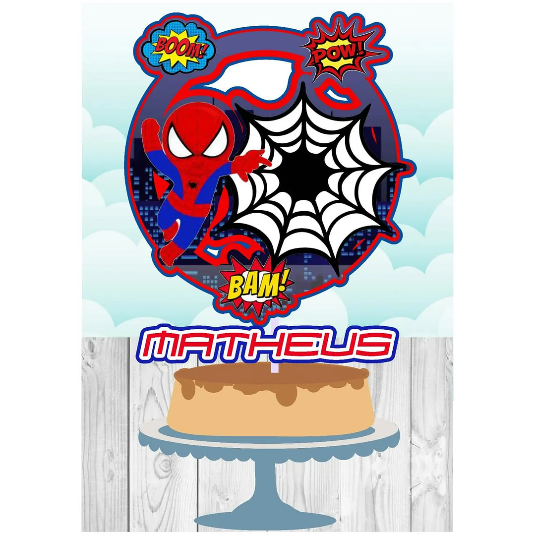 Arquivo de Corte Topo Homen Aranha 1