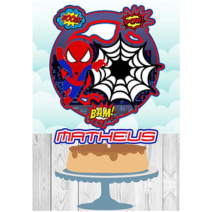 Arquivo de Corte Topo Homen Aranha