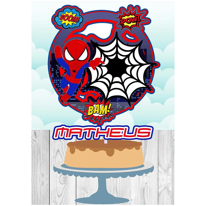 Arquivo de Corte Topo Homen Aranha 1