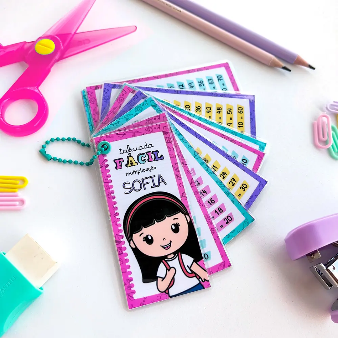 Arquivo de Corte Volta as Aulas Tabuada (arquivo em PNG e PDF) 2