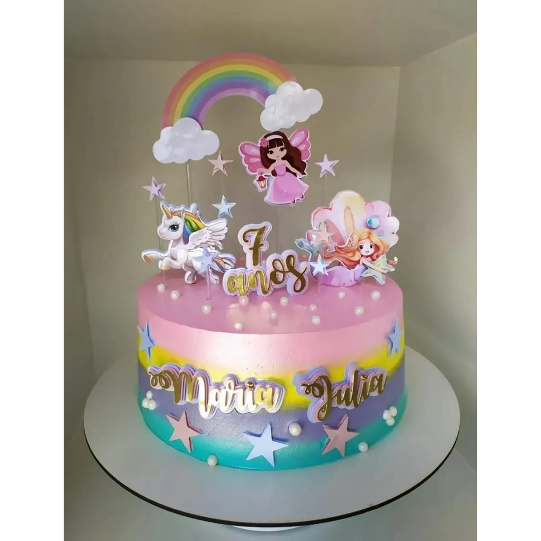 Arquivo de Corte Topo Unicórnios e Fadas 1