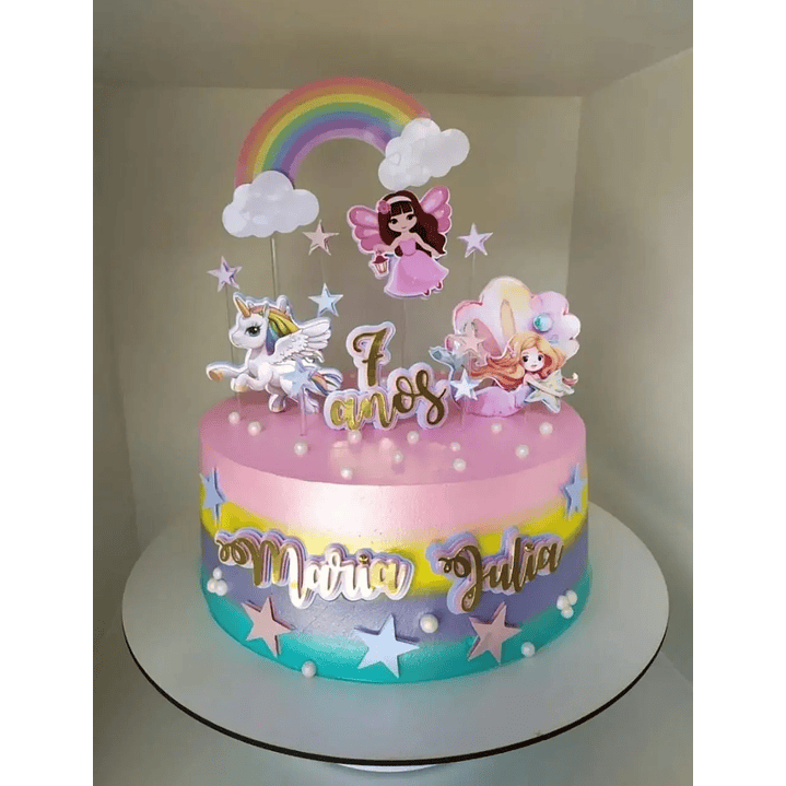 Arquivo de Corte Topo Unicórnios e Fadas 1