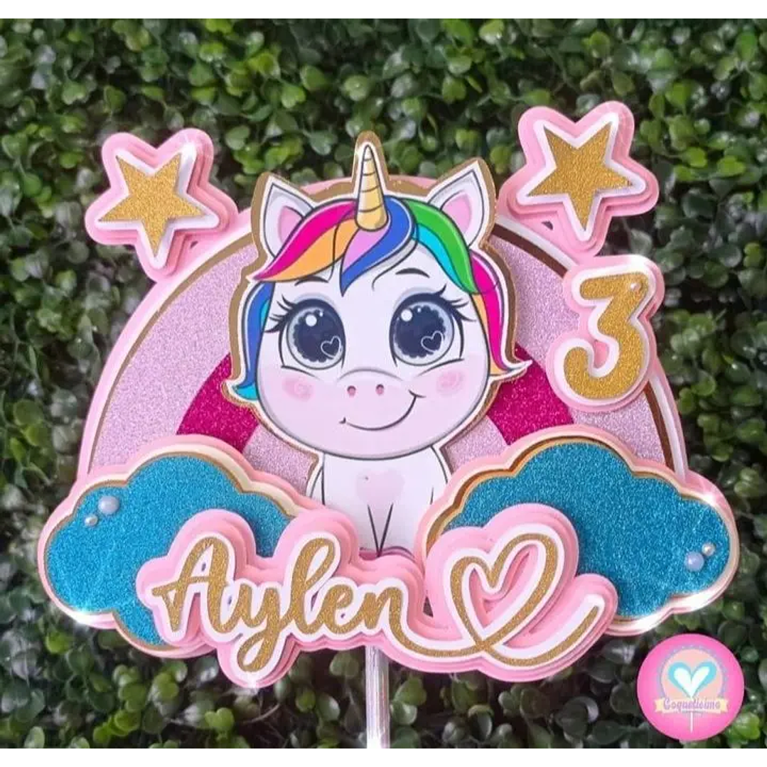 Arquivo de Corte Topo Unicórnio Baby 1