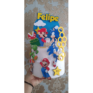 Arquivo de Corte Topo Super Mario e Sonic