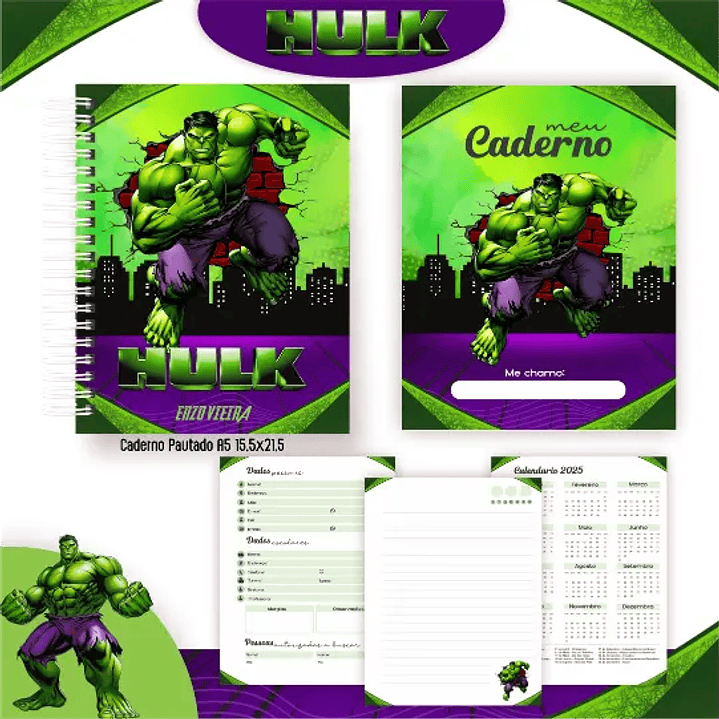Arquivo Digital Kit Escolar Hulk 4