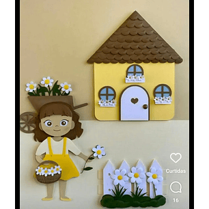 Arquivo de Corte Topo Menina Margarida