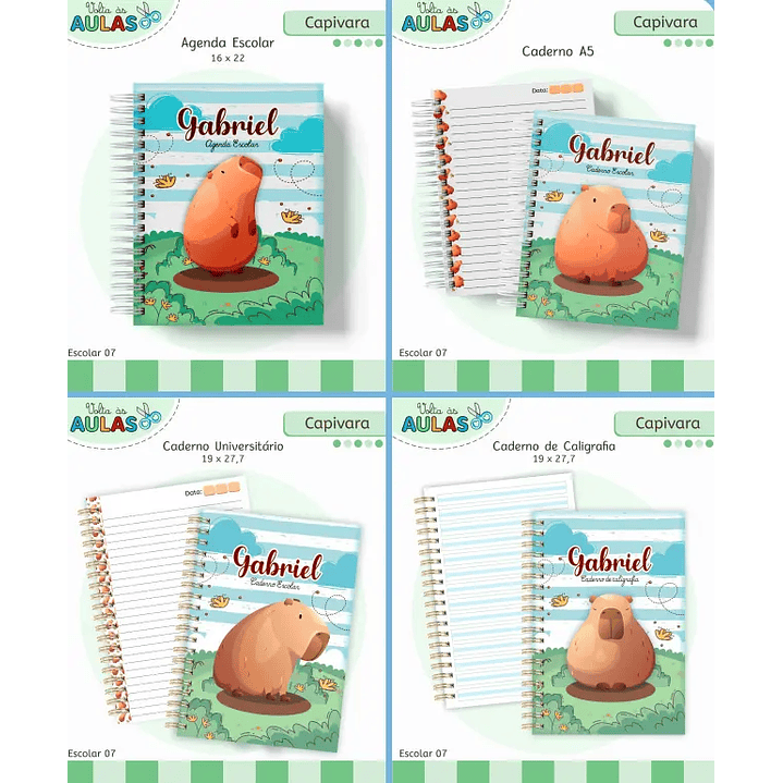 Arquivo Digital Kit Escolar Capivara 2