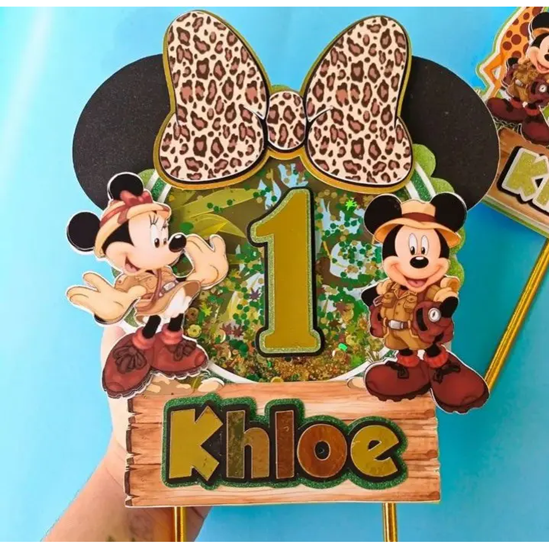 Arquivo de Corte Topo Mickey Safari 1