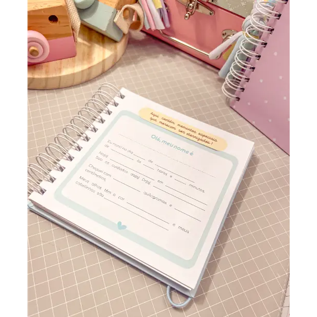 Arquivo Digital Álbum do bebê com caixa 15