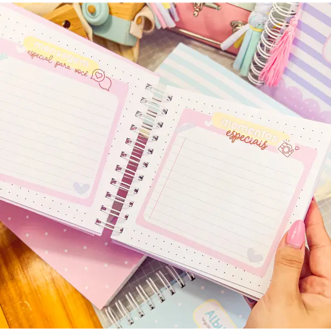 Arquivo Digital Álbum do bebê com caixa 18