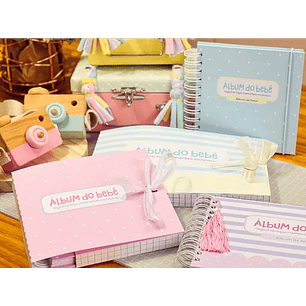 Arquivo Digital Álbum do bebê com caixa