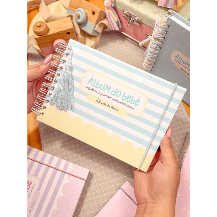 Arquivo Digital Álbum do bebê com caixa 24