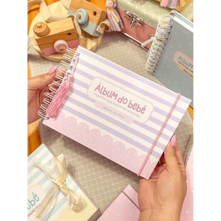 Arquivo Digital Álbum do bebê com caixa 25