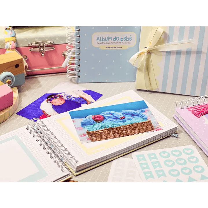 Arquivo Digital Álbum do bebê com caixa 32