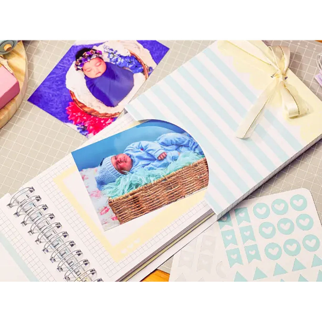 Arquivo Digital Álbum do bebê com caixa 33