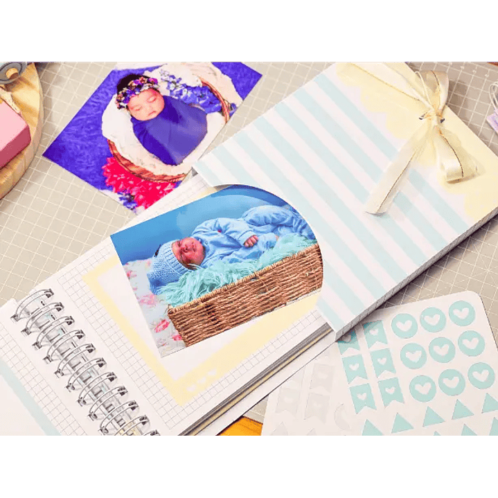 Arquivo Digital Álbum do bebê com caixa 33