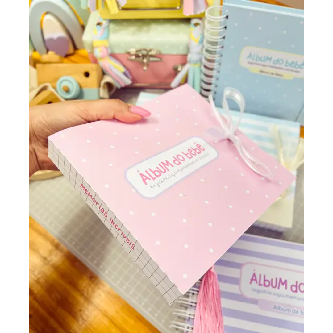 Arquivo Digital Álbum do bebê com caixa 34