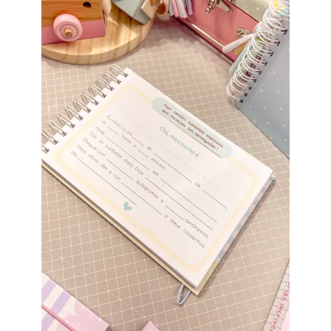 Arquivo Digital Álbum do bebê com caixa 37