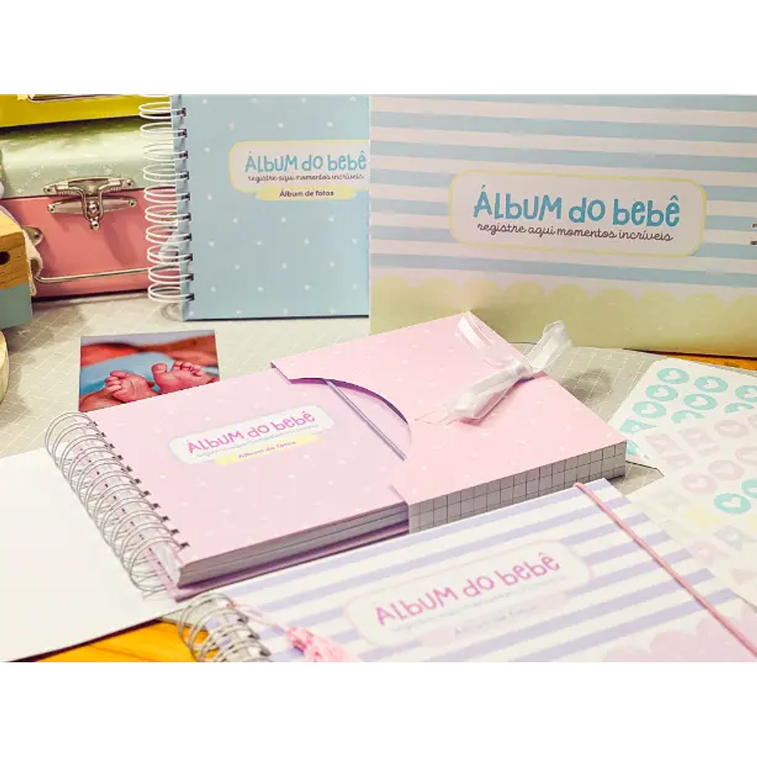 Arquivo Digital Álbum do bebê com caixa 2