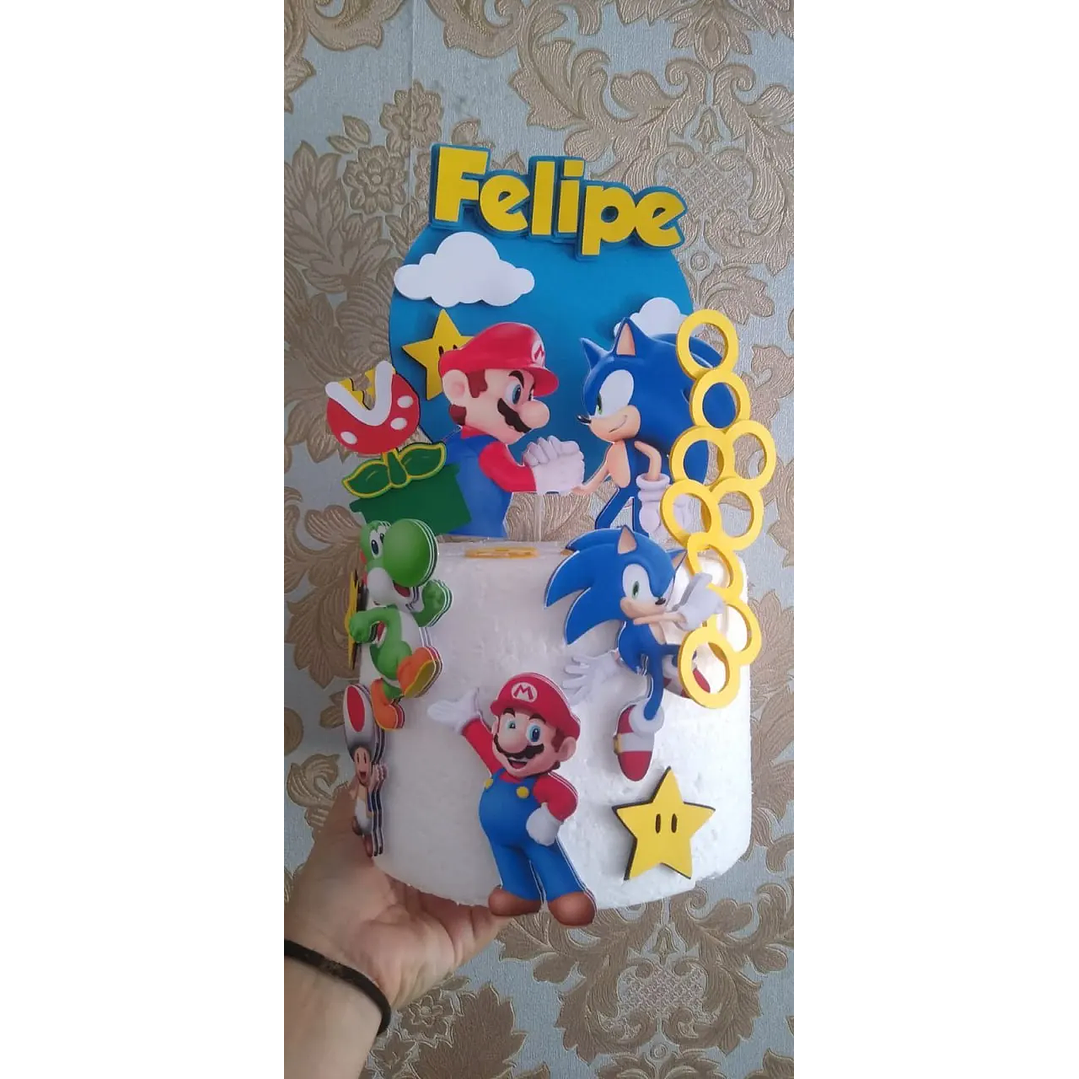 Arquivo de Corte Topo  Mario & Sonic 1