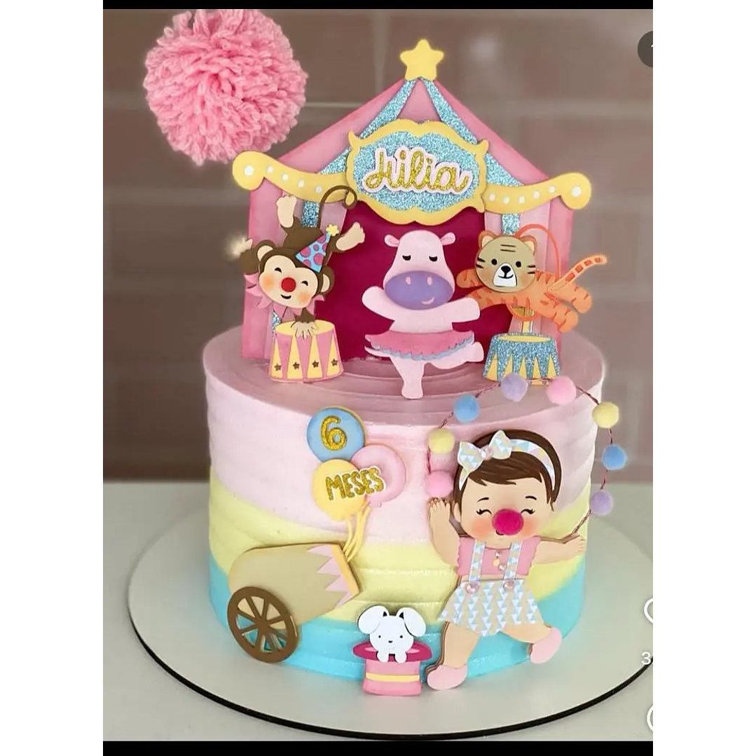 Arquivo de Corte Topo Circo Menina 1