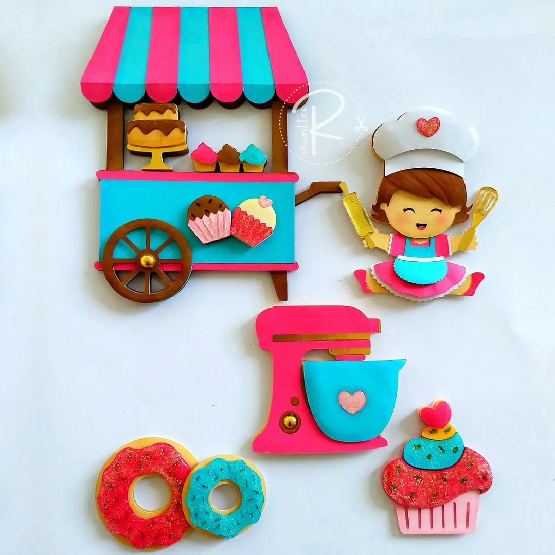 Arquivo de Corte Topo Confeitaria 1