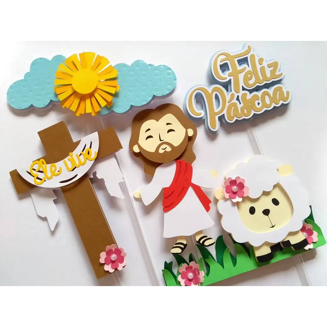 Arquivo de Corte Topo Páscoa Cristã 1