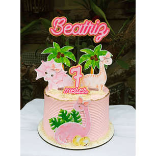 Arquivo de Corte Topo Dinossauro Cute Rosa 