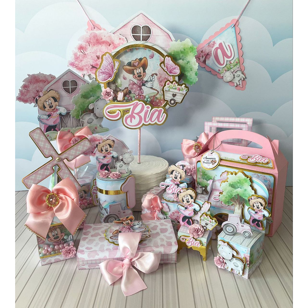 Arquivo de Corte Minnie Fazendinha 1