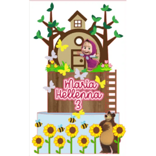 Arquivo de Corte Topo Masha e urso