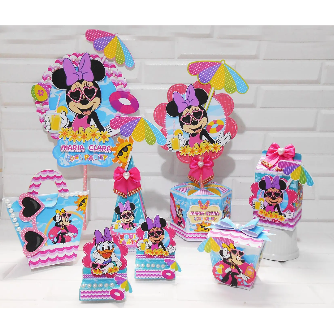 Arquivo de Corte  Minnie Pool party 1