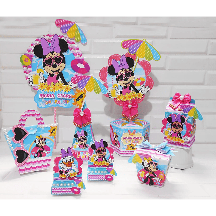 Arquivo de Corte  Minnie Pool party 1