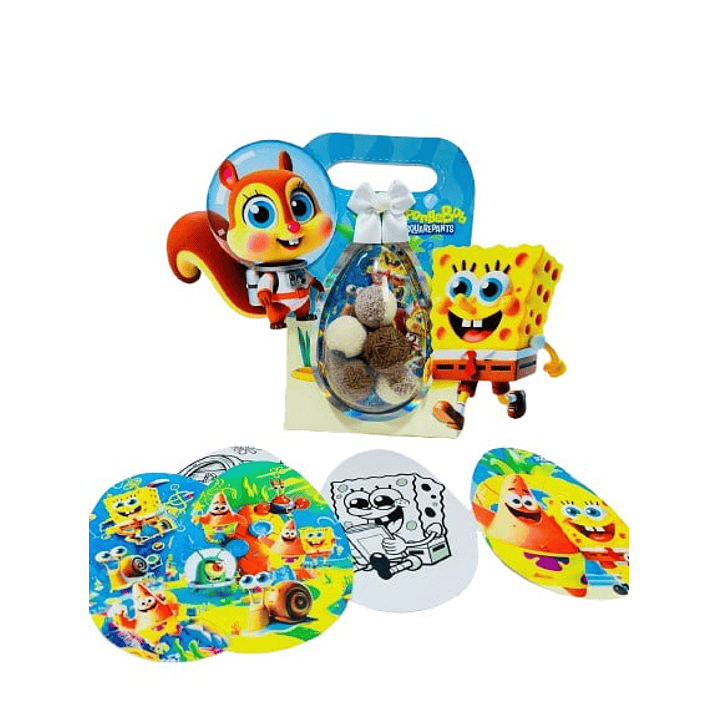 Arquivo de Corte Porta Ovo Pequeno Bob Esponja  (Studio e PDF) 1