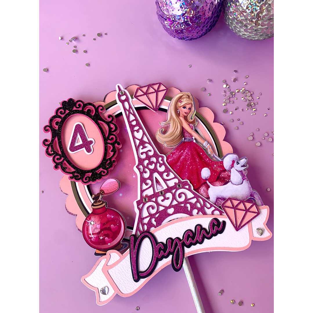 Arquivo de Corte Topo Barbie em Paris  1