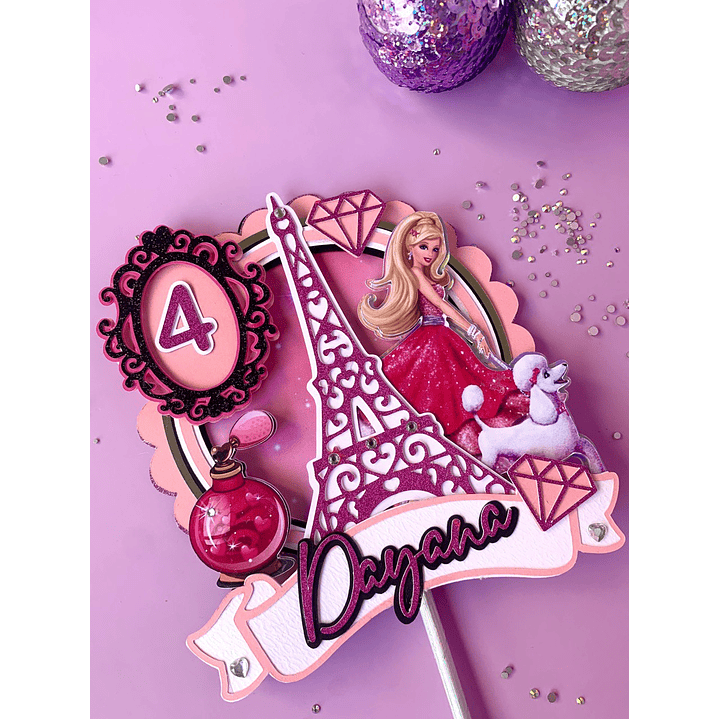 Arquivo de Corte Topo Barbie em Paris  1